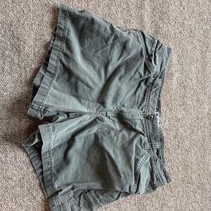 Columbia Women's Hiking Shorts Green 100% Cotton Size 16 AL44412